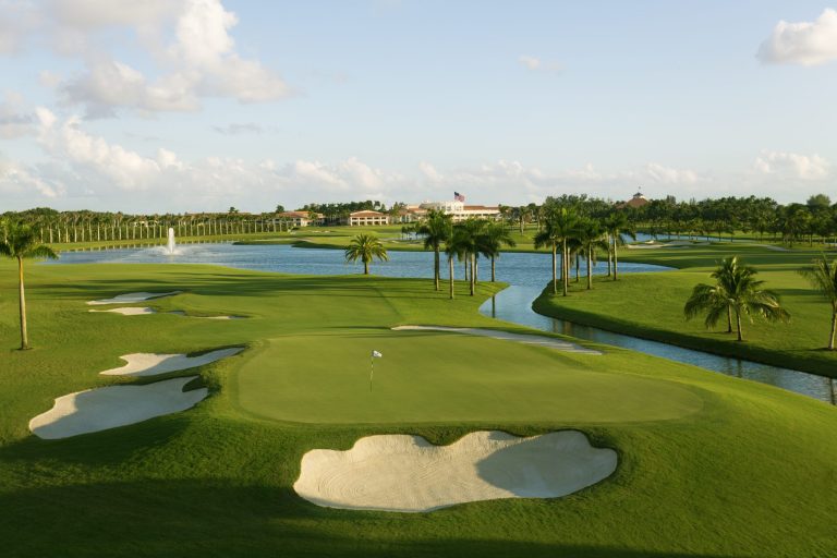 The 10th hole on the Blue Monster at Trump National Doral