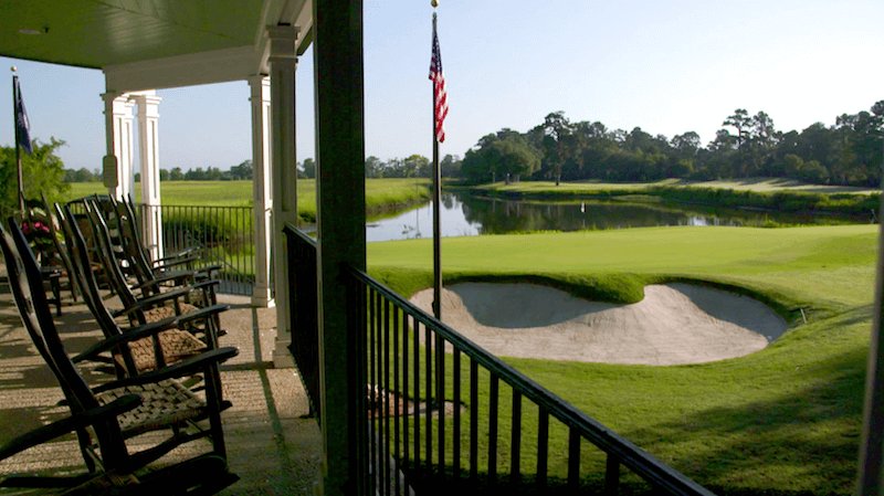 View from the back porch at Caledonia Golf and Fish Club, Pawleys Island