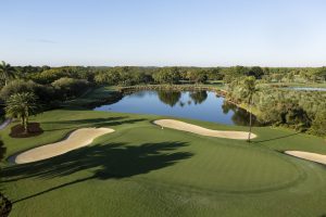 The 15th hole on the Silver Fox at Trump National Doral