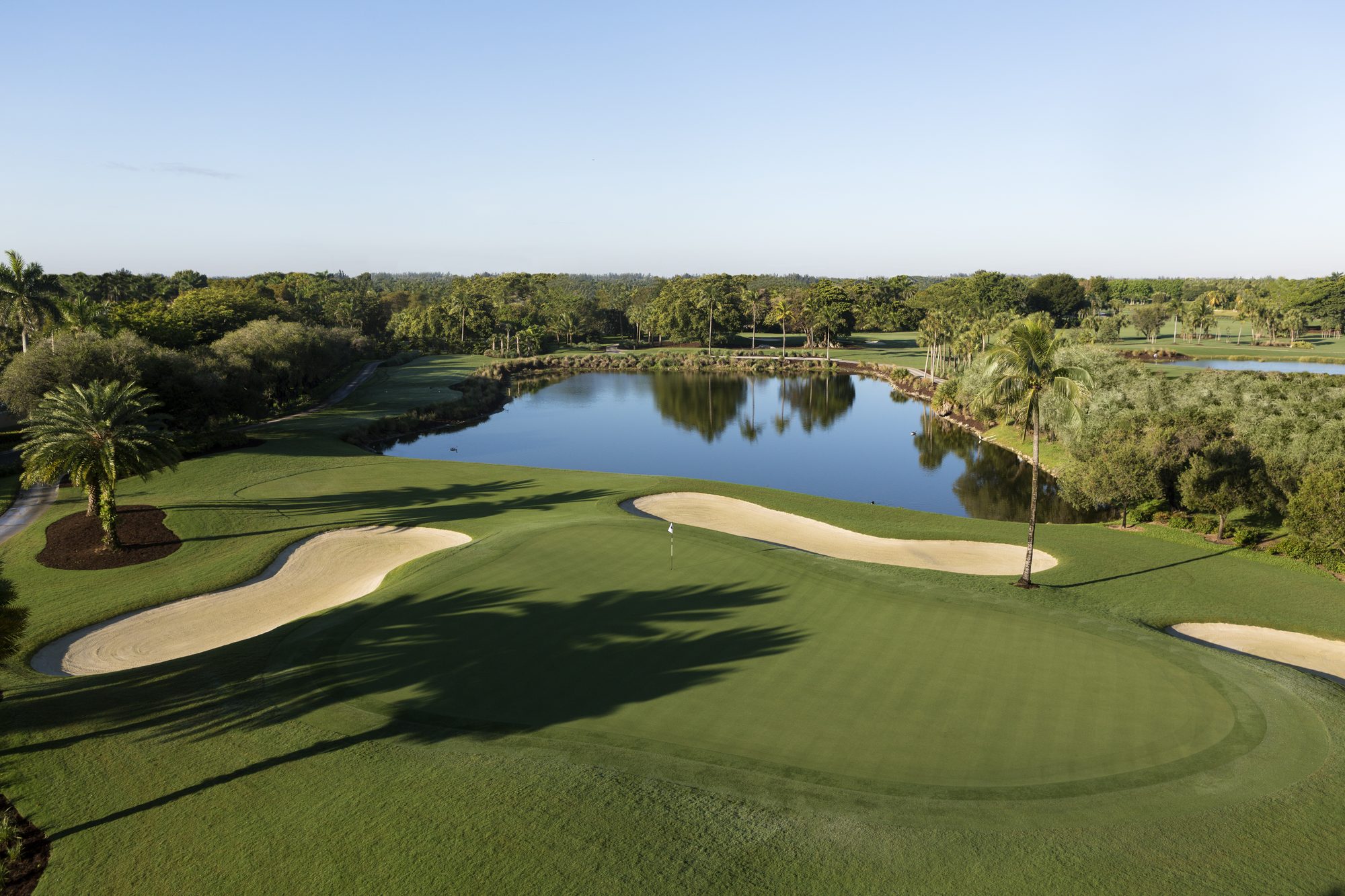The 15th hole on the Silver Fox at Trump National Doral